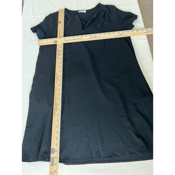 Lush Black Flowy Pullover Dress With Pockets In Size Small - Picture 4 of 7